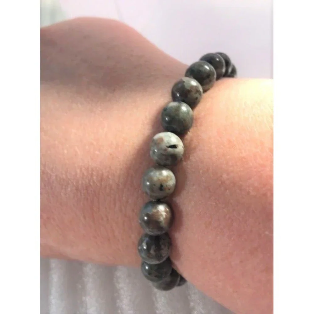 Yooperlite Beaded Stretch Bracelet - 8mm